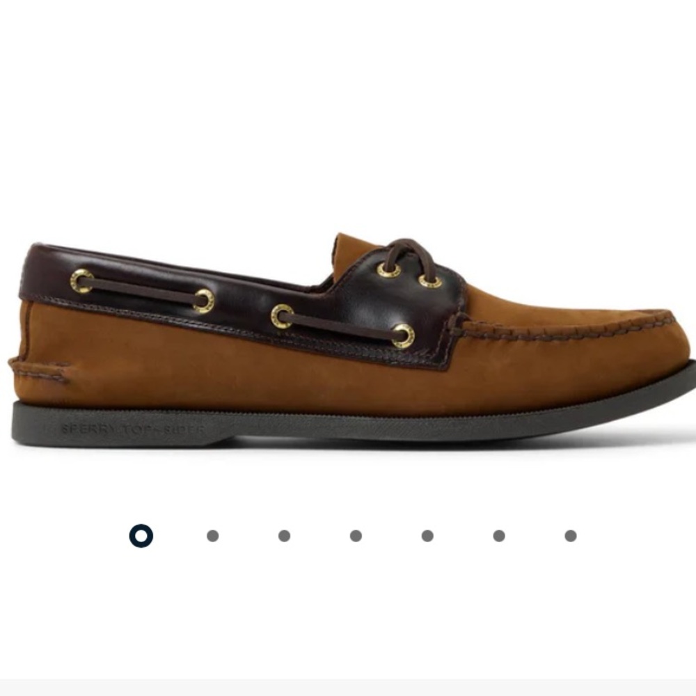 Sperry Men's Tan and Dark Brown Boat Shoes